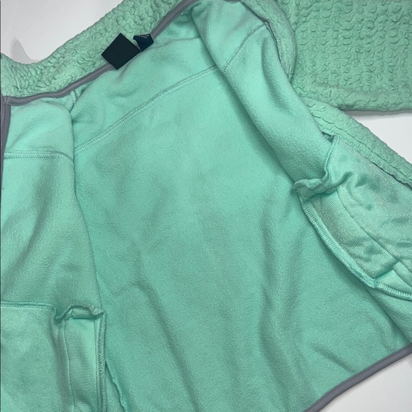 Reebok Light Green and Gray Sherpa Jacket - Picture 8 of 9